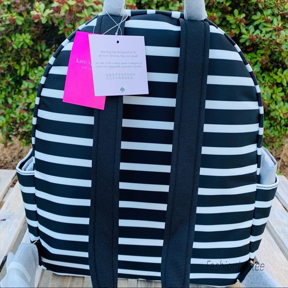 Large dawn backpack sailing stripe Kate spade nylo - Picture 4 of 8